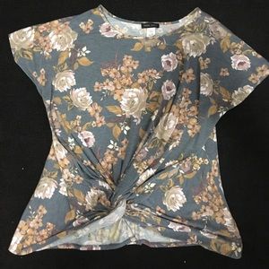 Women’s Plus Size Tied Knot Summer Top 2X